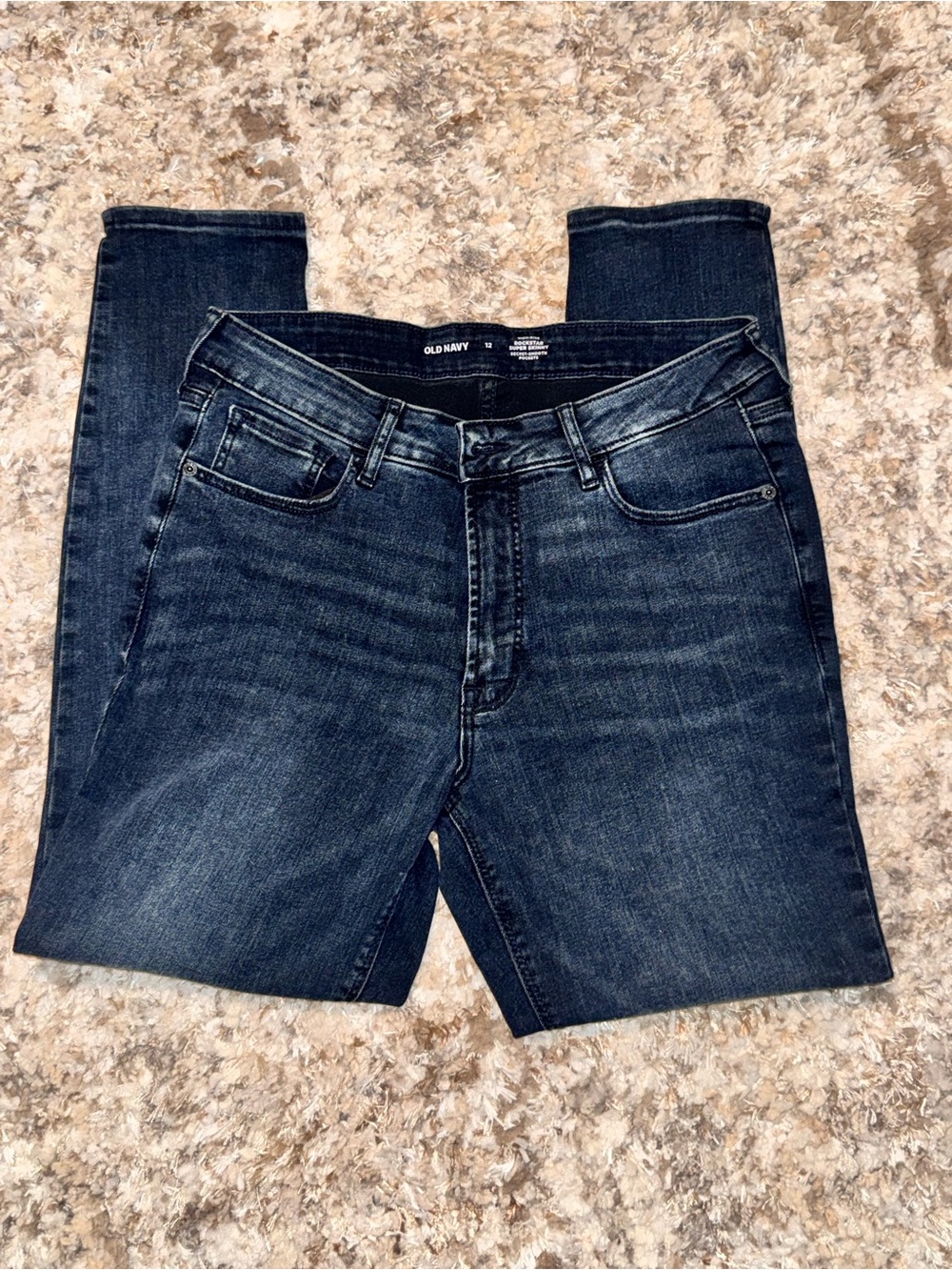 Old Navy Rockstar Super Skinny High-Rise Jeans Dark Wash Size 12